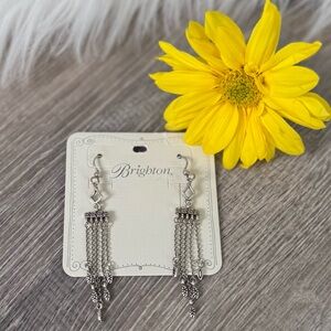 💛❤️BRIGHTON Retired Marrakesh Tassel Dangle Chain French Wire Earrings
